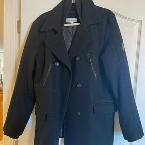 Men’s Medium black peacoat